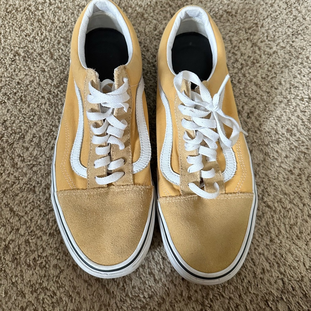 Yellow old skool Vans
